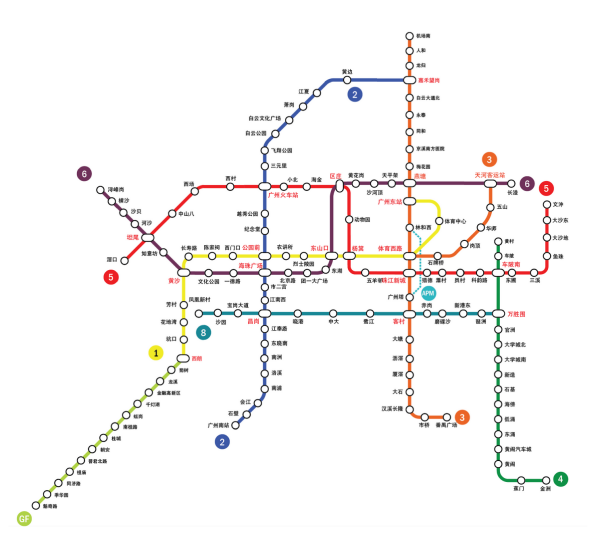 广州地铁高清线路图，便捷探索城市脉络的轨道交通指南