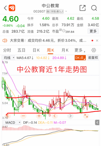 中公教育股票行情走势解析，图表分析与影响因素探讨