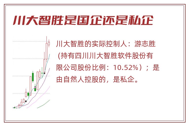 川大智胜，国企还是私企？揭秘其真实身份