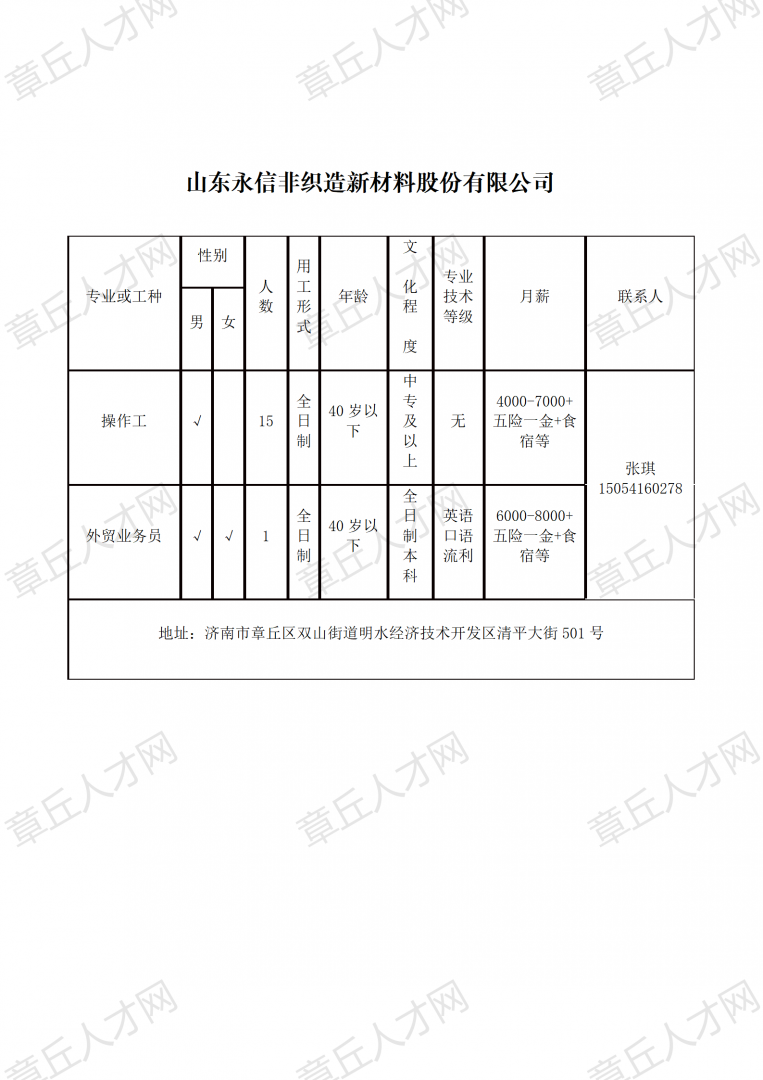 章丘市水利局最新招聘信息公布